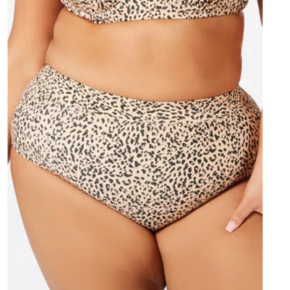 Raisins Other - plus size leopard print bikini bottoms